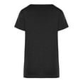 thumbnail image 5 of Womens Clothes Women's Fashion Casual Women's V-Neck Short Sleeve Solid Color Cross Top, 5 of 7