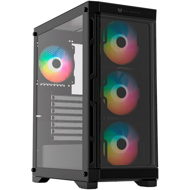 Gabinete Gamer Balam Rush Carbono 5000 ATX USB-C 4 FAN ARGB Negro