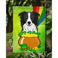 thumbnail image 3 of Caroline's Treasures BB1985GF Border Collie St. Patrick's Day Flag Garden Size , Small, multicolor, 3 of 3