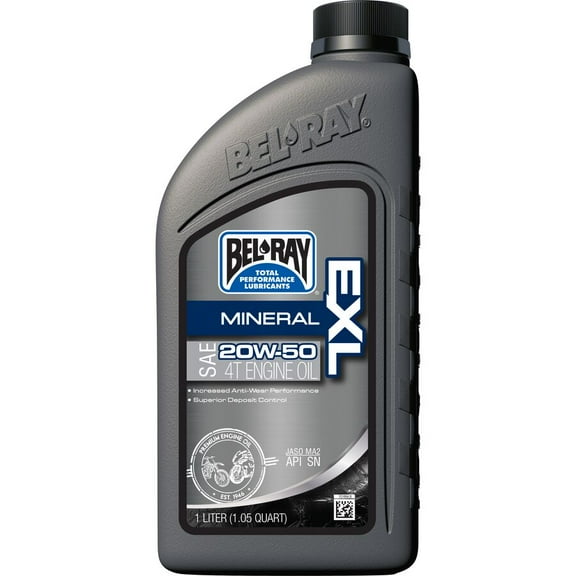 Bel-Ray ATV EXL Mineral 4T 20W-50 Engine Oil 99100-B1LW 1 Liter