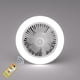 thumbnail image 3 of Ventilador de techo E27 con luces, luz de ventilador de perfil bajo cerrada, luz de techo con ventilador, ventilador oculto Delier Gimbal Lamp Fan Light, 3 of 5