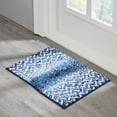 thumbnail image 5 of Better Trends Bath Rug Set 2 Piece Bath Mat Non Slip Micro Polyester Bathroom Floor Set, Shower, Tub, Casablanca Collection – (Blue), 5 of 7