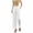 White01, variant on ROHUUQUE Jogger Pants for Women Cotton Linen Mid Rise Elastic WaistSolid Loose Cropped Trousers with Side Pockets Side Button Black