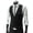 Black, variant on Joernso Suit Vest Sleeveless Pockets Simple Solid Color Men Formal Business Vest Workwear