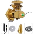 thumbnail image 3 of YUEWO 80cc Motorized 2-Stroke Upgrade Bike Conversion Kit, DIY Petrol Gas Engine Bicycle Motor Kit Set with Speedometer for 24 inch , 26 inch and 28 inch Bikes (Gold), 3 of 6