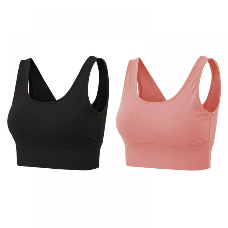 Pink Lady No Steel Ring Sports Bra Back Button Comfortable Stable