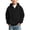 Black, variant on Boys Hoodie Quarter Zip Long Sleeve Textured Sweatshirt Fashion School day Activewear for Boys Age 3-14