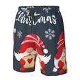thumbnail image 4 of Pofeuu Cute Christmas Gnomes (2) Prin Men's Swim Trunks Quick Dry Bathing Suit Swimming Board Shorts Mesh Lining Beach Swimwear-Large, 4 of 6