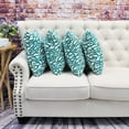 thumbnail image 5 of Home Soft Things Christmas Throw Pillow Cover 4 Piece Set - Coral-Dark Teal - 20" x 20", 5 of 8