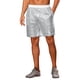 thumbnail image 5 of Pantalones cortos de lentejuelas para hombres, con cintura elástica, brillantes, para fiestas, pantalones cortos de glitter 34 plateados, 5 of 6