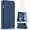 Blue, variant on Asuwish Wallet Kickstand Hard Shell Cell Phone Case with Tempered Glass Screen Protector for Google Pixel 9A, Blue