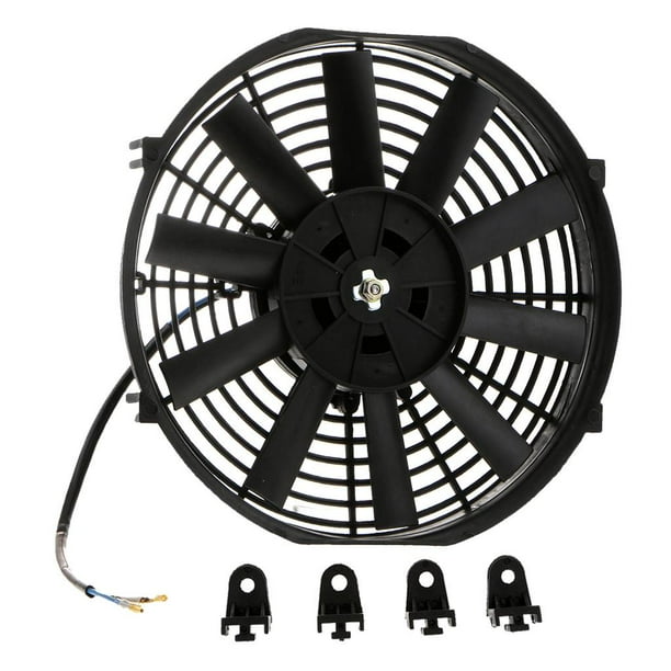 12V 80W Ventilador de Radiador Eléctrico Disipación de Calor de de Agua para Coches Auto Vehículo 10 pulgadas