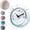 Blue, variant on Yhmxh Waterproof Bathroom Wall Clock, Suction Cup Round Shower Clock, Removable Strong Suction Clock for Shower Kitchen Pool, Easy Reading Shower Timer Bathroom Decor Clock for Home Bathrooms