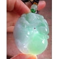 thumbnail image 2 of Certified Green Burma Natural A Jade jadeite Pendant Monkey Gourd Ruyi Necklace 653149 TN, 2 of 13