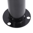thumbnail image 3 of Heavy-Duty Cold Rolled Steel Safety Bollard Post - 29.5 Inches Height, 3 Inches Diameter, 5.1 Inches Base Diameter - Black and Yellow High-Visibility Warning Color with Rounded Edges for Parking, 3 of 6