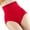 Red, variant on Women Shapewear Tummy Control Underwear High Waisted Girdle Body Shaper Compression Stretch Full Coverage Panties