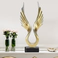 thumbnail image 3 of Sculpture Abstraite Moderne en Résine avec Symbole, Matériau Résine Multifonction pour Décoration de Salon, 3 of 7