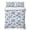 Blue, White, Azure, variant on Quilts Queen Size Bedding Set, Navy Blue Rose Lightweight Quilted Comforter, Rustic Vintage Botanical Floral Watercolor Soft Reversible Bedspread Coverlet with Pillow Covers for All Season, 90" x 96"