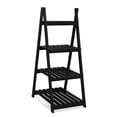 thumbnail image 3 of Fionafurn Black 4-Tier 40'' Ladder Shelf Bookshelf, 3 of 11