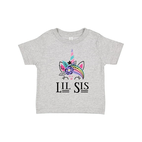 Inktastic Little Sister Unicorn Lil Sis Girls Toddler T-Shirt