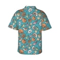 thumbnail image 3 of Daiia Cute Conch Hawaiian Shirt for Men Gentle Cotton Regular Short Sleeve Casual-3X-Large, 3 of 9