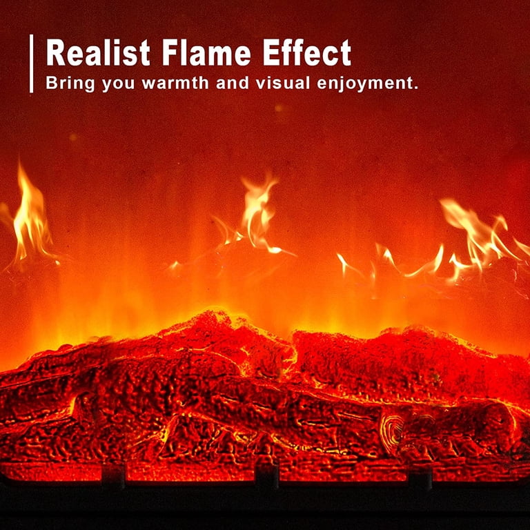 SUGIFT Electric Fireplace Heater Freestanding Infrared Space Heater with  Remote Contral, Black - Walmart.com