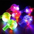 thumbnail image 3 of 25 pcs Light Up Toy 3D Rings and 8 pcs light up whistles Party Favors for Birthday Party Favors, Classroom Rewards, Party Gifts, Light Up Party Supplies, 3 of 8