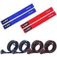 thumbnail image 1 of yeacher Ensemble de Manchons Extensibles pour Canne à Pêche avec Sangles Réglables (4 Manchons + 4 Sangles) pour Protection et Rangement Sécurisé de la Canne, Variantes Bleues et Rouges Incluses, 1 of 6