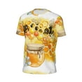 thumbnail image 5 of Rocae Honey Bee for Men's Mesh Quick-Dry Short Sleeve Workout T-Shirt,Mens Crew Neck Tee Lightweight Soft Classic T Shirts X-Large, 5 of 9