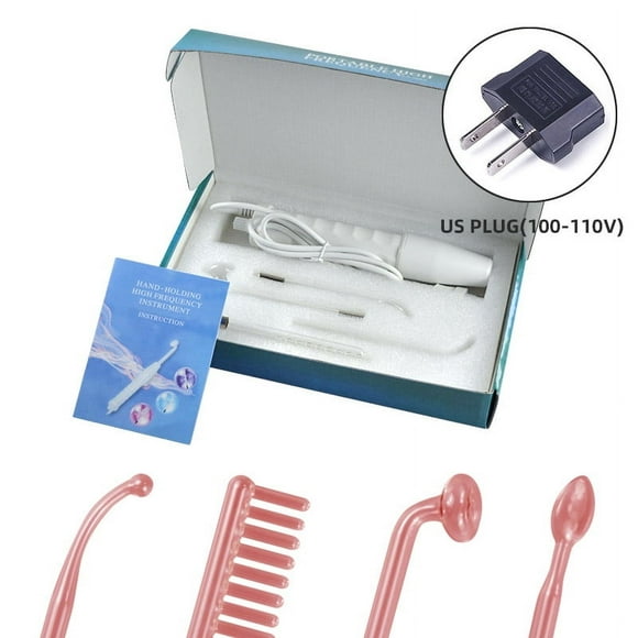 ERNA Microdermabrasion Devices Portable High Frequency Facial Machine Mushroom Tongue Bend Comb Tube Electrotherapy Physiotherapy Anti-inflammatory Device