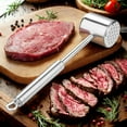 thumbnail image 3 of Heavy Duty Stainless Steel Meat Mallet Pounder Tool for Steak Chicken Beef Kitchen Utensils and Gadgets, 3 of 3