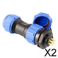 thumbnail image 1 of 2 conectores de enchufe de aviación, conector impermeable IP68, conector de cable eléctrico, enchufe y enchufe resistentes al calor 2 piezas, 1 of 8