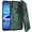 Dark Green, variant on TCL 4X 5G Case, Kickstand & Belt Clip, Shockproof, Black