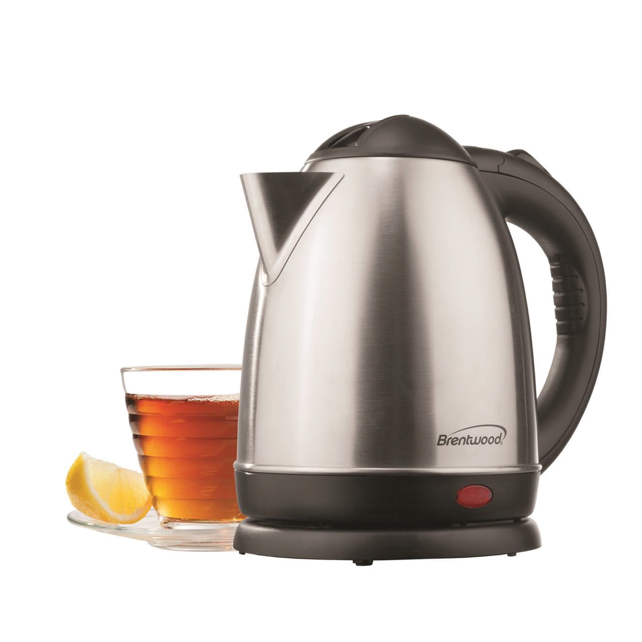 Brentwood 1.5-Liter Stainless Steel Cordless Electric Kettle, Stainless Steel