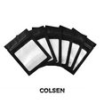 thumbnail image 6 of COLSEN 4 x 6 Inches 400 Pack Smell Proof Mylar Resealable Foil Pouch Bags - Plastic Food Storage Safe Smell Proof Airtight Zipper (Matte Black with Clear Window), 6 of 6