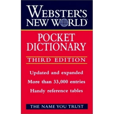 Pre-Owned Webster's New World Pocket Dictionary 3rd Edition Paperback