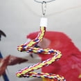thumbnail image 1 of Juguetes para periquitos con percha de cuerda para pájaros, juguete para pájaros en espiral para cacatúas, perchas de cuerda elástica para pájaros de 13,7 "y 43" accesorios adecuados para jaulas de pájaros XianweiShao 8390614410664, 1 of 1