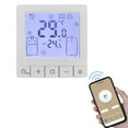 thumbnail image 1 of Riwcyla Smart Thermostat for Home WiFi Voice App Programmable Temperature Control IP20 Protection 24H Timed On/Off Digital Thermostat for 16A Electric Underfloor Heating Compatible with Home, 1 of 6