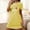 Yellow, variant on Sakmal Oversized Nightgowns Women Lightweight Breathable Black Pajama Dress Short Sleeve Short Love Print Crew Neck Nightgowns S-2XL