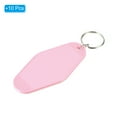 thumbnail image 3 of Unique Bargains Vintage Motel Keychain Blank Hotel Keychains Rhombus Retro Key Tag, Light Pink, 10 Pack, 3 of 7