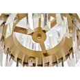 thumbnail image 5 of Serephina 12 inch crystal round pendant light in satin gold, 5 of 5
