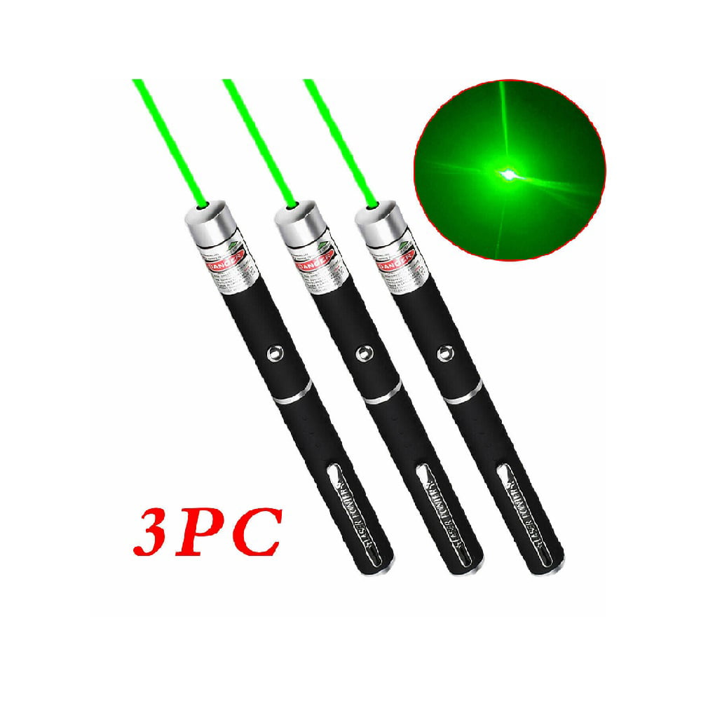 3 PCS CAT TOYS Laser Pointers Green US Seller Blue Violet Red Light Beam 
