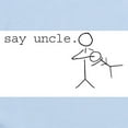 thumbnail image 2 of CafePress - Say Uncle. Nuggie Stick Figure Infant Bodysuit - Baby Light Bodysuit, Size Newborn - 24 Months, 2 of 4