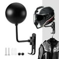 thumbnail image 1 of Dsseng Motorcycle Helmet Rack Wall Mount Stain Steel Helmet Holder 180° Rotation Helmet Hanger with Double Hook Bike Helmet Holder for Motorcycle Bike Coats Caps Baseballs Rugby Helmet, 1 of 9