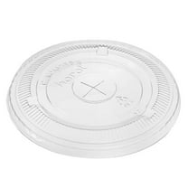 [600 ct] Karat Plastic Cup Lids with Straw Slot | 104.5mm | for 32 oz Cups (C-KCL1045)