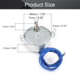 thumbnail image 2 of HUGFEGWE Synchronous Motor AC 110V 8-10RPM Synchron Motor Turntable Motor CW Direction 4W TYC-50 for Hand-Made, School Project, Model or Guide Motor CJB91-113420, 2 of 6