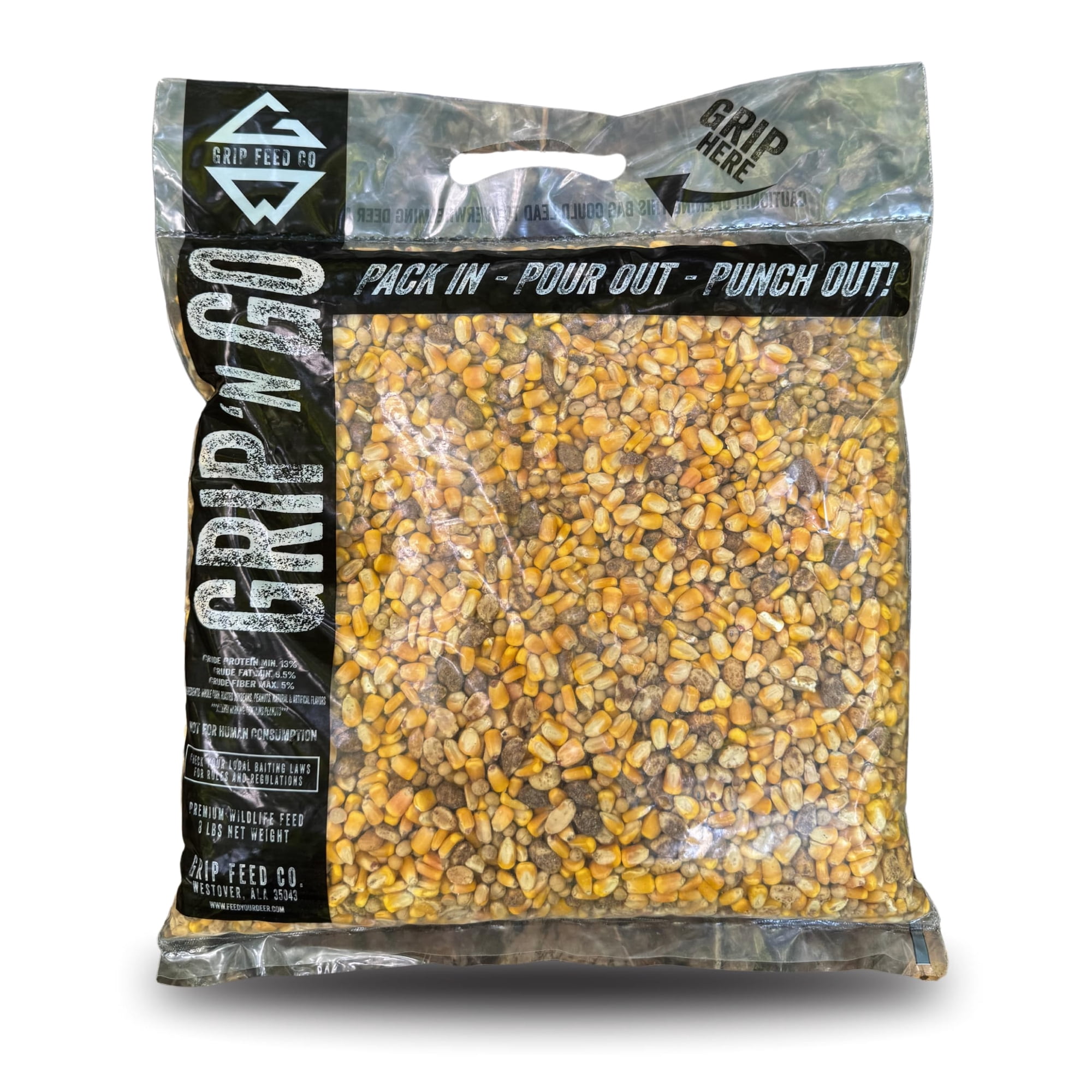 Deer Attractant Feed With Roasted Soybeans Whole Corn 8 lbs