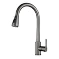 thumbnail image 4 of Grifo extraíble de acero inoxidable Grifo de cocina para agua caliente y fría Lavabo de verduras cepillado de acero inoxidable, 4 of 4