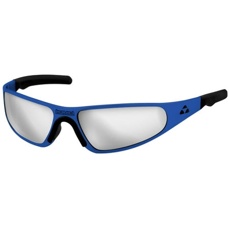 Liquid Eyewear Player BLUE / MIRROR POLARIZED Lens Hingeless Aluminum Sunglasses