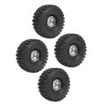 thumbnail image 1 of RC Wheel Rim Tires Set, 4PCS RC Crawler Wheel Rims Aluminum Alloy 5 Star Rims Set 120x46mm RC Tires Wheels Set, 1 of 7